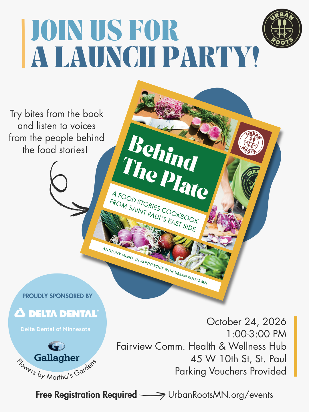 Launch party flyer